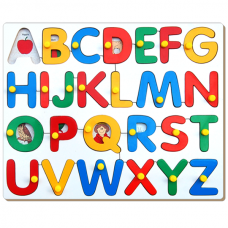 Alphabet Picture Tray With Knob